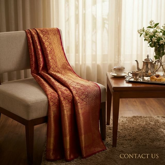 Premium Kanjivaram Silk Saree Contact